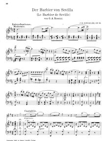 Partition Score et partition de violon, Fantaisie sur des motifs de l opéra  Il Barbiere di Siviglia , op.69