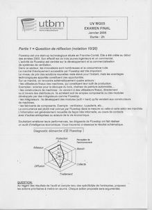 Management de l information et intelligence 2005 Université de Technologie de Belfort Montbéliard
