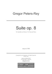 Partition Score / Partitur,  pour Concert flûte et Piano, Peters-Rey, Gregor