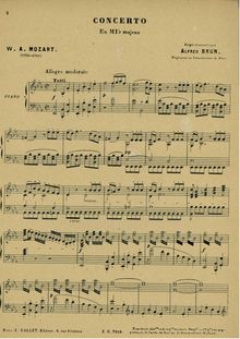 Partition violon et partition de piano, violon Concerto, Violin Concerto No.6