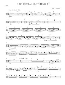 Partition altos, Orchestral Sketch No.2, Girtain IV, Edgar
