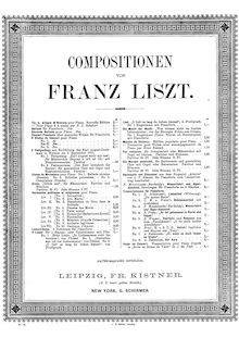 Partition , Il lamento (S.144/1) (scan), 3 Études de concert, Trois grandes études de concert / Trois Caprices Poétiques