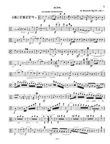 Partition viole de gambe (alternate), Piano Sextet, Op.77b, Grand Sextuor pour Piano, Flûte, Clarinette, Basson, Cor et Contre-Basse