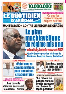 Le Quotidien d’Abidjan n°3092 - du mardi 11 mai 2021