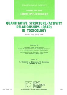 QUANTITATIVE STRUCTURE/ACTIVITY RELATIONSHIPS (QSAR) IN TOXICOLOGY. Proceedings of the Seminar CURRENT TOPICS IN TOXICOLOGY