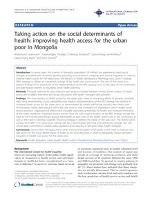 Taking action on the social determinants of health: improving health access for the urban poor in Mongolia