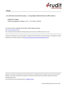 PDF 499 ko - Au-delà des mouvements sociaux : une typologie ...
