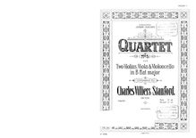 Partition parties complètes, corde quatuor No.5, Op.104, Stanford, Charles Villiers