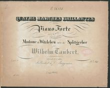 Partition complète (color), 4 Marches brillantes, Taubert, Wilhelm