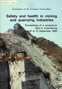 Safety and health in mining and quarrying industries