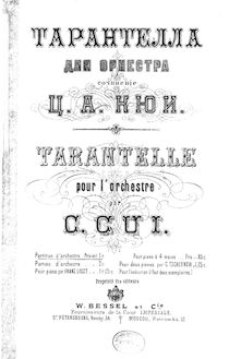 Partition complète, Tarantella, Tarantelle, G minor, Cui, César par César Cui