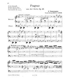 Partition complète,  No.1, D minor, Tchaikovsky, Pyotr par Pyotr Tchaikovsky