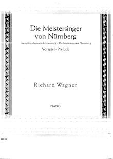 Partition complète,les maîtres chanteurs de Nurenberg, Richard Wagner