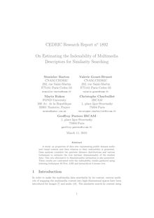CEDRIC Research Report no