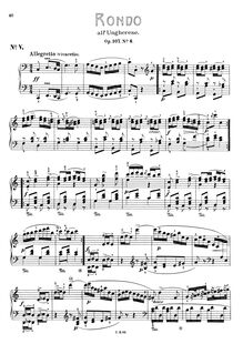 Partition No.6: Rondo (scan), Bagatelles, Op. 107, Hummel, Johann Nepomuk