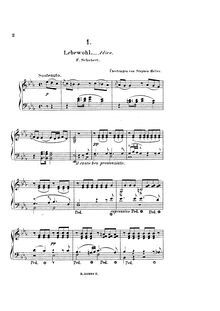 Partition complète, 30 Melodies of Schubert, Heller, Stephen