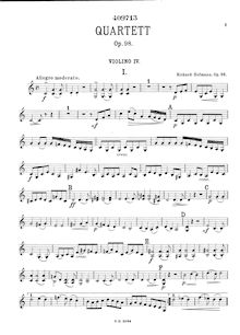 Partition violon 4, violon quatuor, C major, Hofmann, Richard