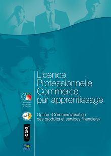 Licence Professionnelle Commerce par apprentissage Option Commercialisation des produits et services financiers
