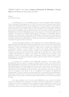 Prólogo al Diccionario de Bibliología y Ciencias afines de José Martinez de Sousa