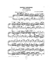 Partition complète, Scherzo capriccioso, Op.34, F minor, Cavallo, Peter