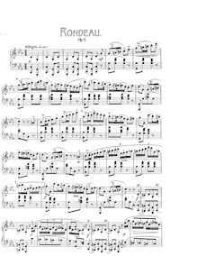 Partition complète, Rondo en C minor, Adieu à Varsovie, Chopin, Frédéric