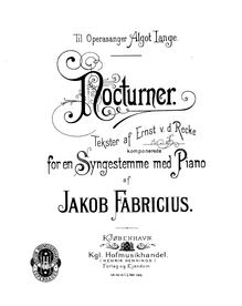 Partition complète (3 chansons), Nocturner, Fabricius, Jacob