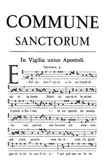 Partition Commune Sanctorum, Missæ Votivæ, Graduale Romanum, Graduale sacrosanctæ Romanæ Ecclesiæ de Tempore et de Sanctis