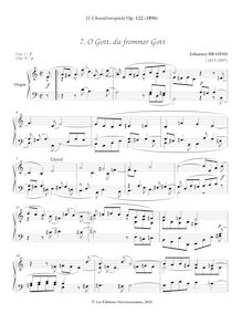 Partition , O Gott, du frommer Gott, 11 choral préludes, 11 Choral-Vorspiele