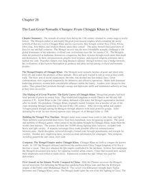 Chapter 20 The Last  Great Nomadic Changes: From Chinggis Khan to Timur