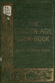 The golden age cook book
