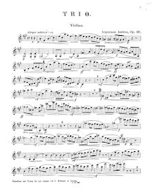 Partition de violon, Piano Trio No.2, Op.88, A major, Ashton, Algernon