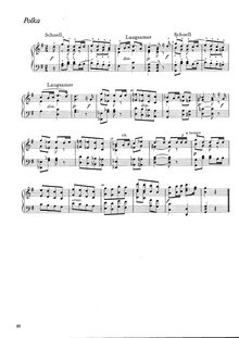 Partition complète, Polka en G major, WWV 84, G major, Wagner, Richard