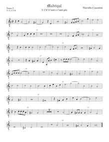 Partition ténor viole de gambe 2, octave aigu clef, Madrigali a 5 voci, Libro 4