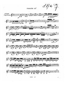 Partition violon 2, corde quatuor en G major, G major, Peri, Achille