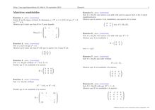 Sujet : Algèbre, Matrices et déterminants, Matrices semblables