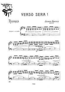 Partition No.6 Verso sera, 7 Pezzi, Op.43, Martucci, Giuseppe
