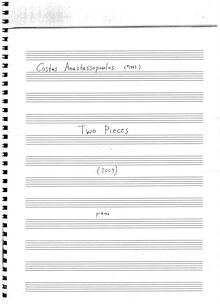 Partition complète, Two pièces, Anastassopoulos, Costas