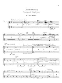 Partition cor 1/2, 3/4 (F), Images, Debussy, Claude par Claude Debussy