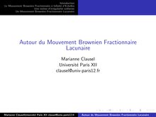 Introduction Le Mouvement Brownien Fractionnaire a Infinite d Echelles