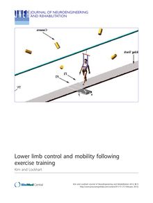 Lower limb control and mobility following exercise training