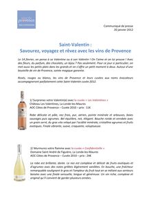 Saint-Valentin : Savourez, voyagez et rêvez avec les vins de Provence