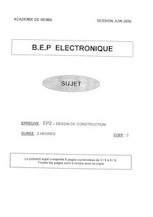 BEP electronique dessin de construction  2000