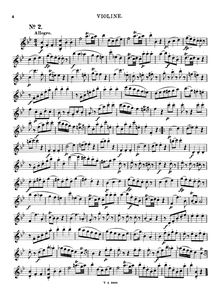 Partition violon (ou hautbois) , partie, Divertimento, Divertimento No.9