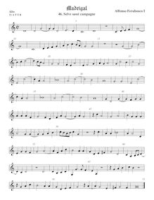 Partition ténor viole de gambe 1, aigu clef, Madrigali a 5 voci, Libro 2
