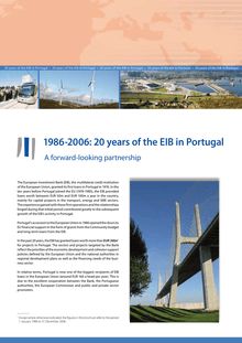 1986-2006, 20 years of the EIB in Portugal