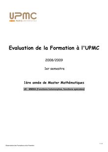 Rapport eval_0809p1_m1 math UE MM004
