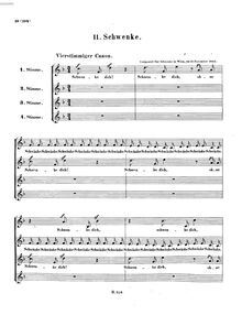Partition complète, Schwenke, WoO 187, D minor, Beethoven, Ludwig van