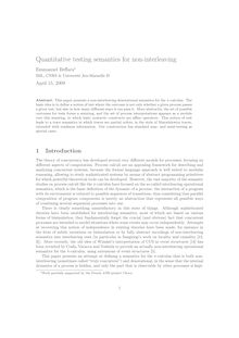 Quantitative testing semantics for non interleaving Emmanuel Beffara