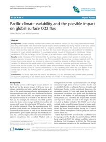 Pacific climate variability and the possible impact on global surface CO2 flux