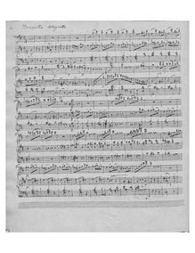 Partition , Menuetto et I, Finale, flûte Sonata en D major, D major